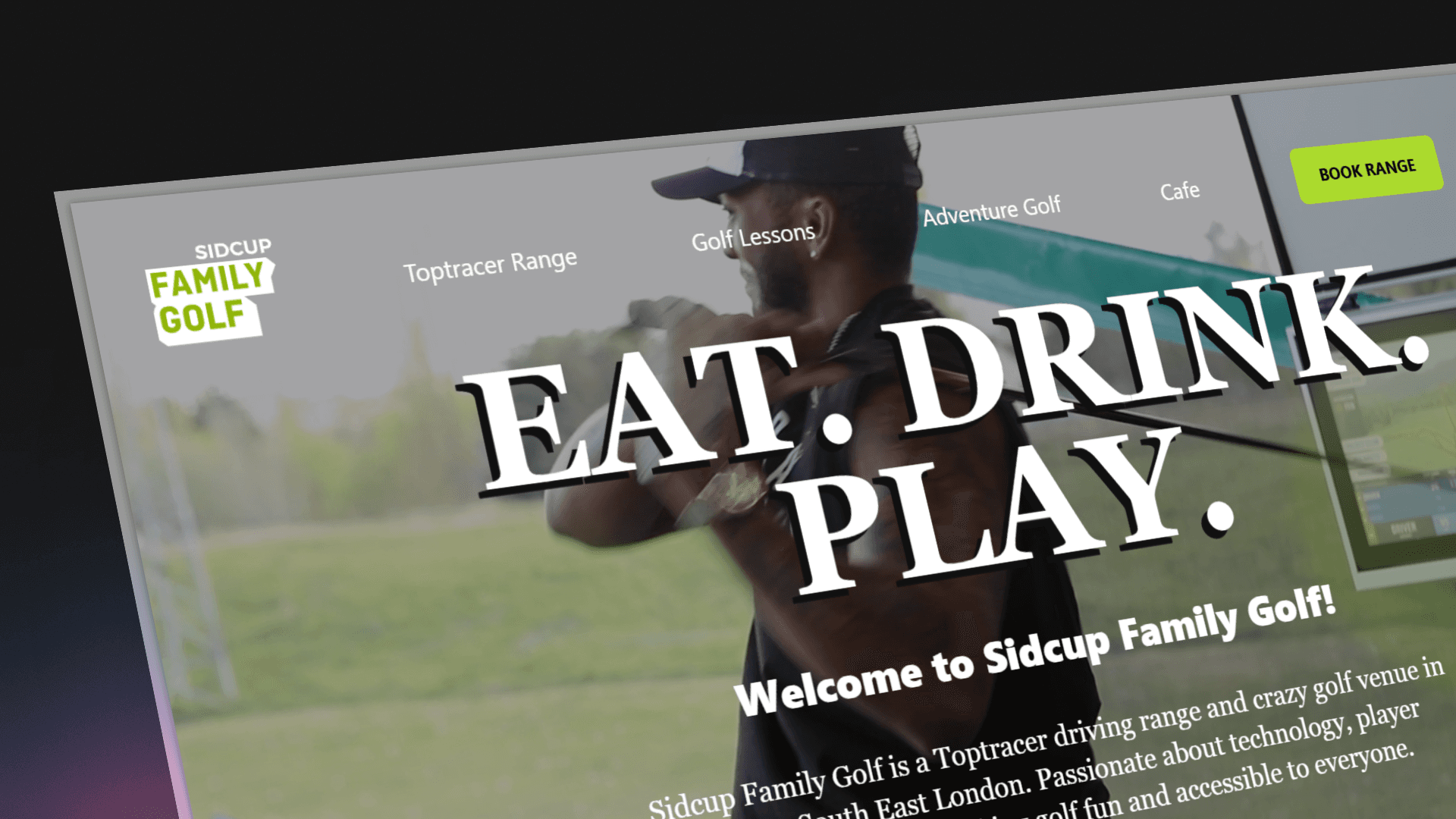 3D Dynamic Golf Website